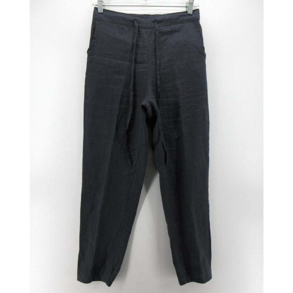 IXIMO Pants Small Linen Tapered High Rise Drawstring Pull On Casual